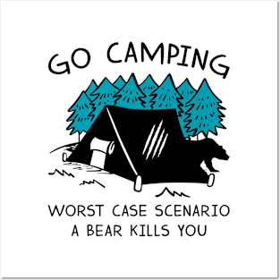 Go Camping Bear Posters and Art